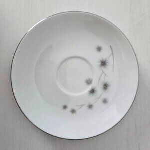 Vintage Platinum Star Burst by Creative Tea Saucer Plate